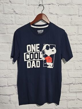 Peanuts Navy 'One Cool Dad' Snoopy Graphic Tee